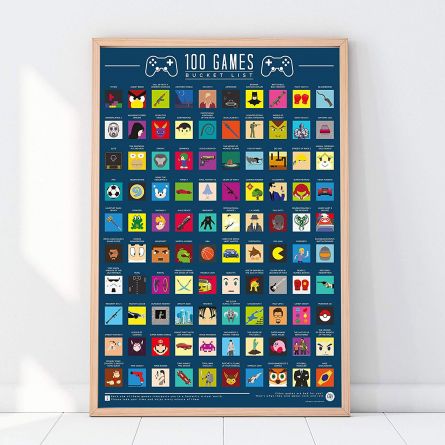 Rubbel-Poster 100 Spiele