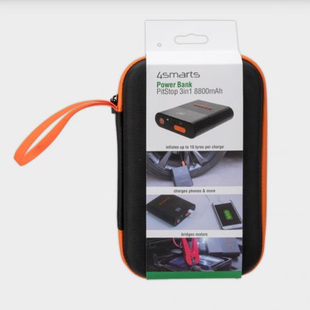 3 in 1 Powerbank mit Starthilfe- und Kompressor-Funktion