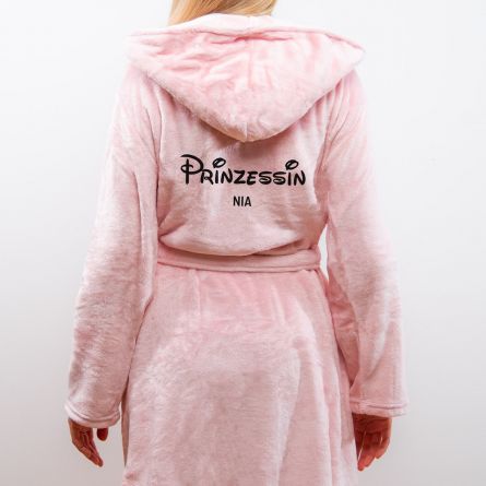 Personalisierbarer Bademantel Prinzessin