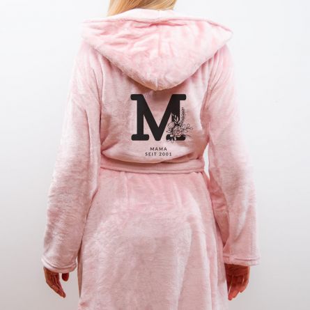Bademantel Monogramm mit Text