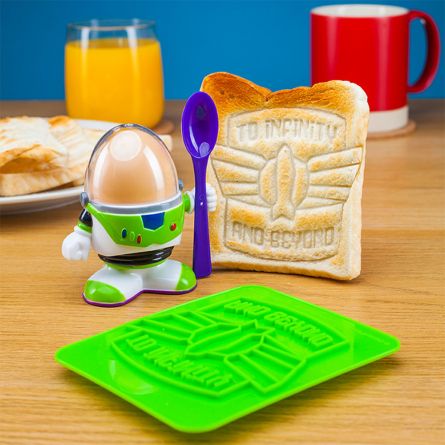 Buzz Lightyear Eierbecher mit Toast-Schablone