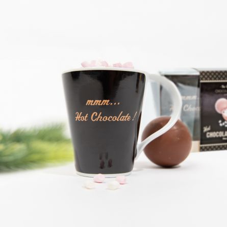 Schokoladenbombe mit Tasse Geschenk-Set