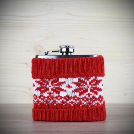Flachmann im Weihnachtslook