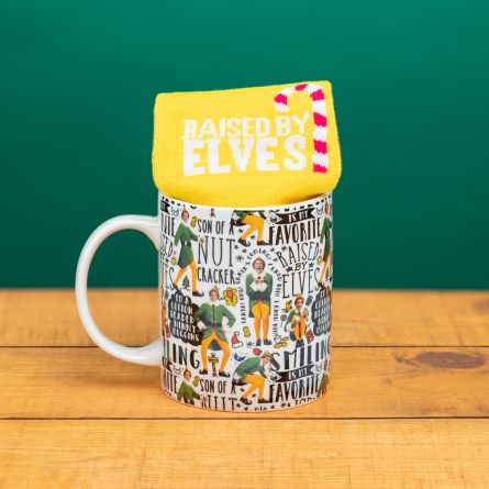 Weihnachts-Elf Tasse und Socken