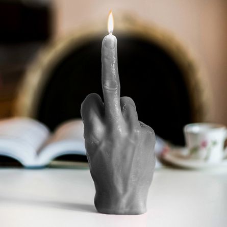 Stinkefinger Kerze