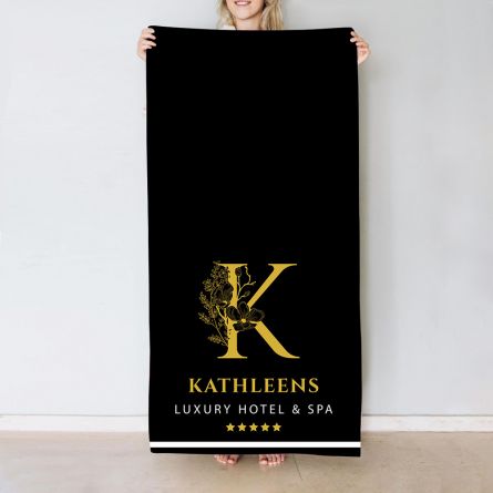 Handtuch Monogramm im Hotel-Design
