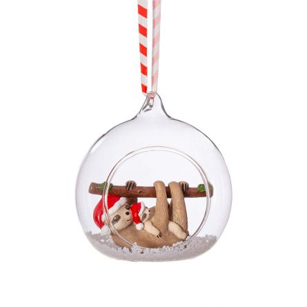 Faultier Mama & Baby Christbaumschmuck