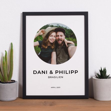 Poster mit Bild und 3 Zeilen Text