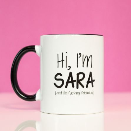 Hi, I'm ... Personalisierbare Tasse