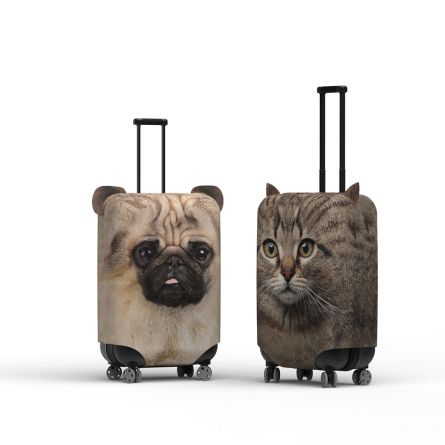 Kofferhülle mit Ohren Hund und Katze