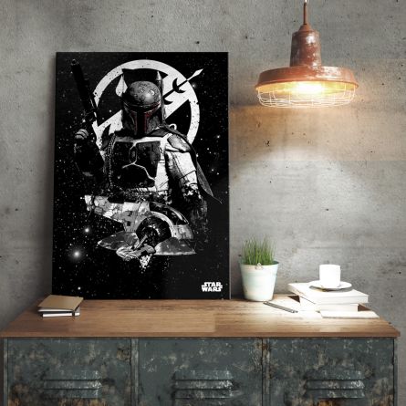 Star Wars Metallposter - Boba Fett Slave 1