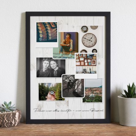 Personalisierbares Foto-Poster im Vintage Look