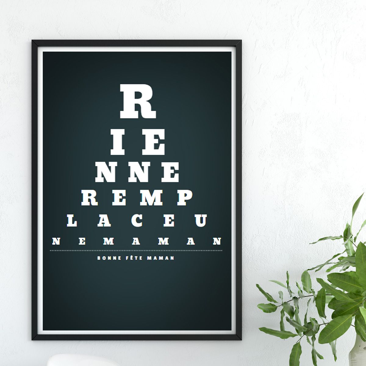 Sehtesttafel Personalisierbares Poster Blitzlieferung
