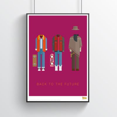 Poster - Zurück in die Zukunft - Filmposter mit Kostümen