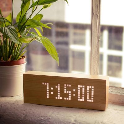 Geburtstagsgeschenk für Freundin - Click Message Clocks aus Holz mit LEDs