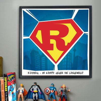 Film & Serien - Superman - Personalisierbares Poster