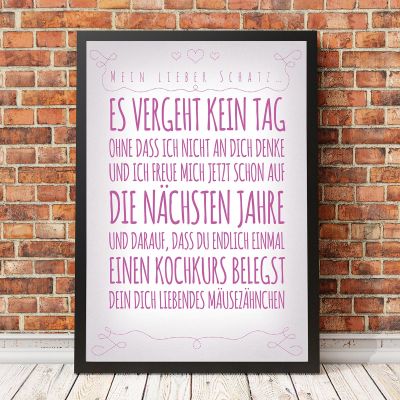 Geschenke für Eltern - Personalisierbares Poster für deine Lieben