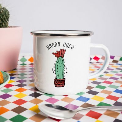Outdoor & Sport - Metalltasse Wanna Hug