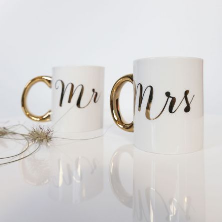 Goldene Tassen Mr & Mrs