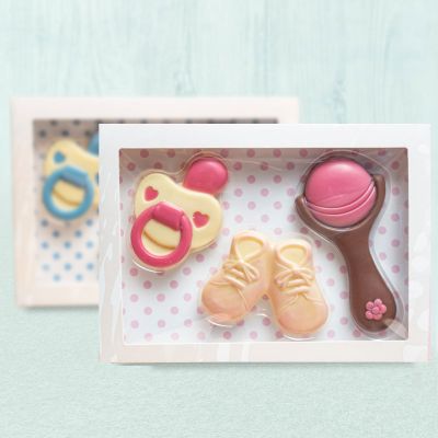 Süßigkeiten - Baby-Sets aus Schokolade
