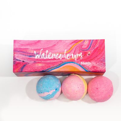 Badezimmer - Badekugeln Wasserfarben 3er Set