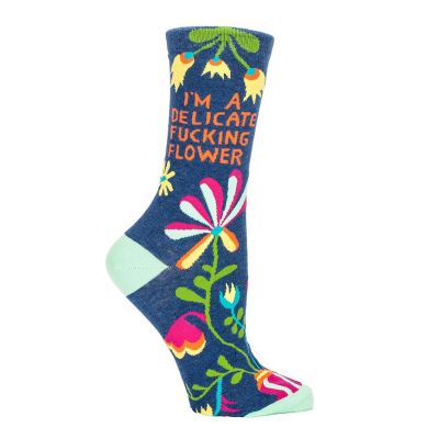 Echt krass - Delicate Fucking Flower Damensocken