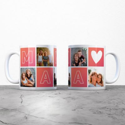 Personalisierbare Tasse Mama mit Bildern Personalisierbare Tasse Mama mit Bildern