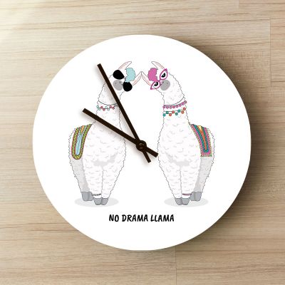 Personalisierbare Lama Wanduhr Personalisierbare Lama Wanduhr