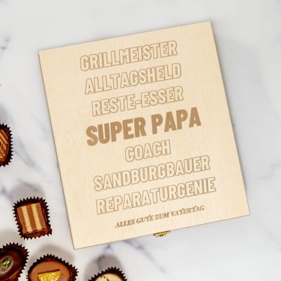 Personalisierbare Pralinenbox mit Text Personalisierbare Pralinenbox mit Text
