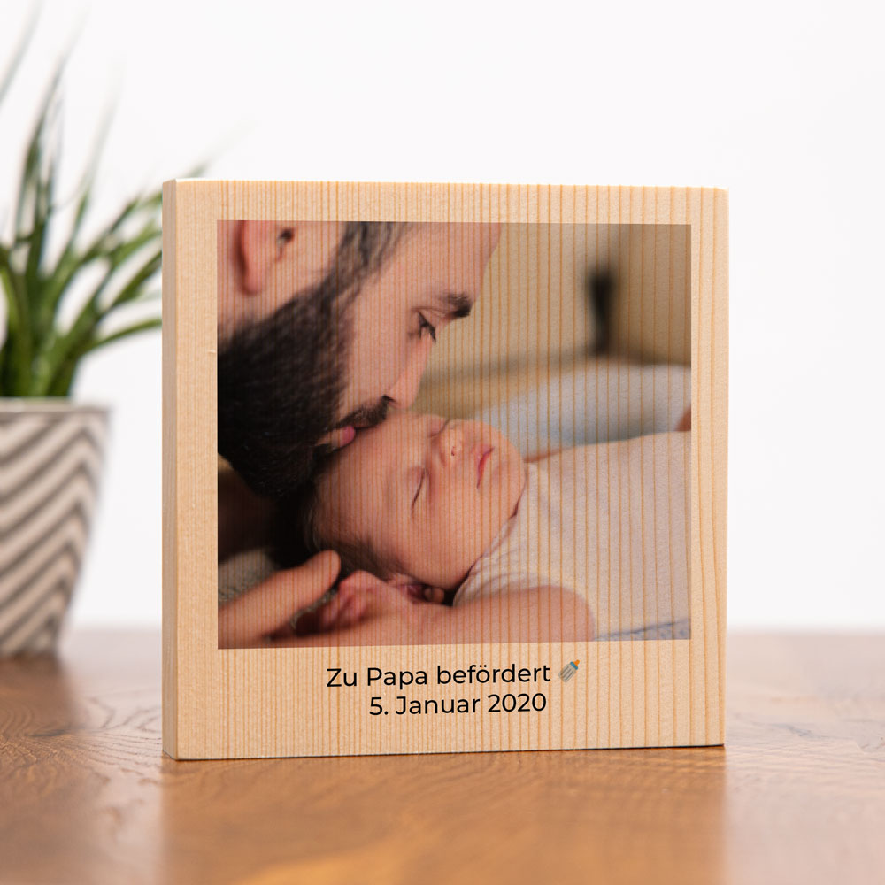 vatertagsgeschenke personalisierbares holzbild mit foto vatertagsgeschenke personalisierbares holzbild mit foto